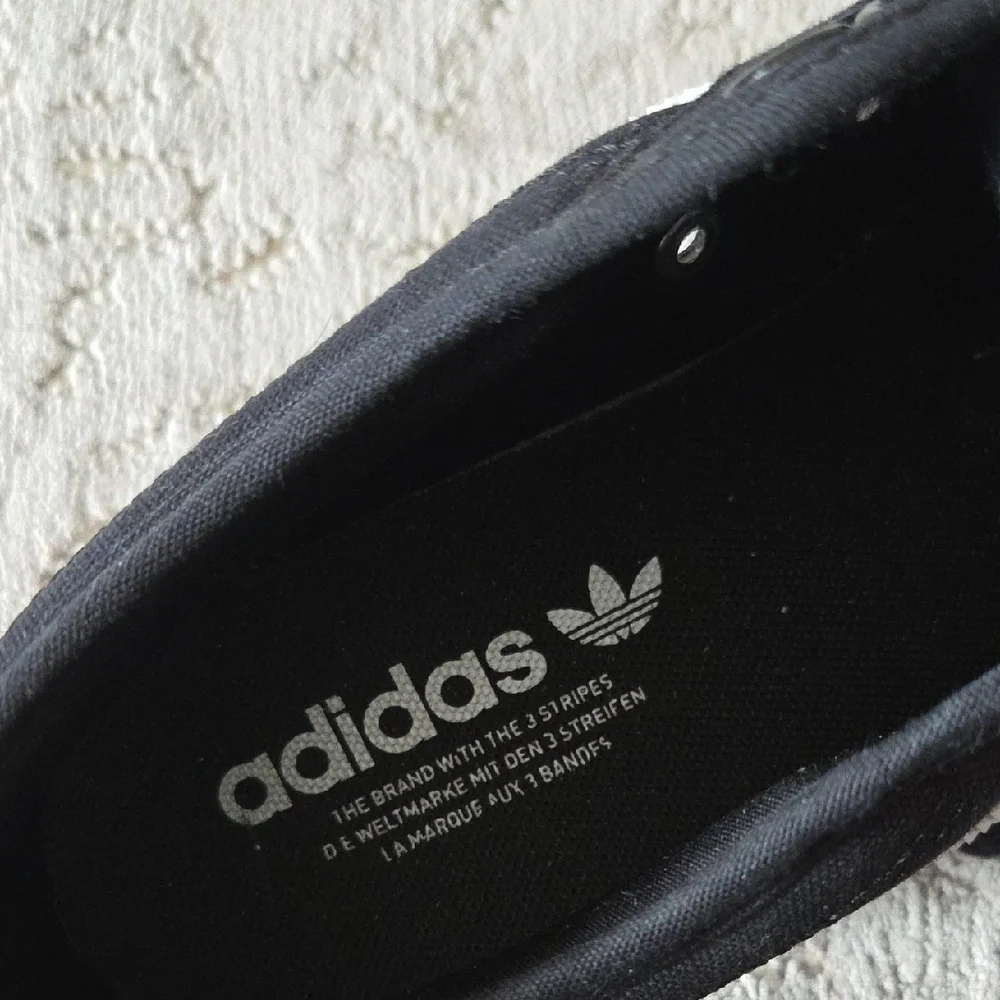 Adidas Women's Black and White Platform Sneakers